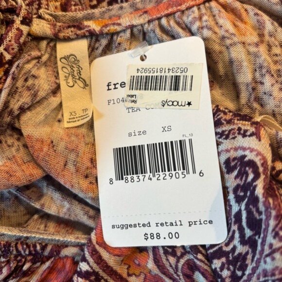 Free People Hummingbird Chloe Cold Shoulder Oversize Top NWT - Picture 11 of 11